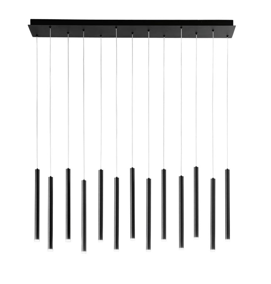 Sospensione LED tubolare base rettangolare in metallo bianco-nero-oro 65W 6110LM CCT PYPE-SQ13 Sospensione LED tubolare base rettangolare in metallo bianco-nero-oro 65W 6110LM CCT PYPE-SQ13